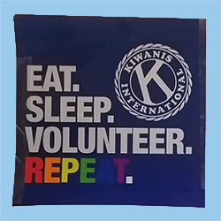 PKW Aufkleber EAT. SLEEP.VOLUNTEER.REPEAT