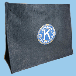 Jutetasche mit Emblem