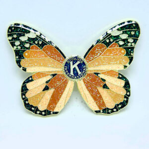 Schmetterlingsbrosche gold