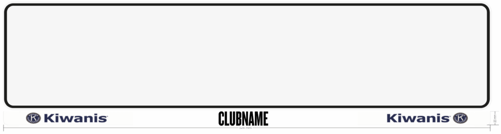 Kennzeichenhalterung mit Clubnamen